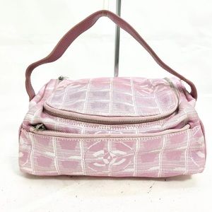 CHANEL Pink New Travel Line Vanity Handbag (Auth)